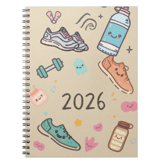 Espiral Caderno Esportivo 2026 – Agenda Esportivo Fofo