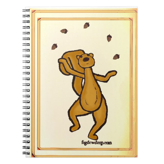 Espiral Caderno Esquilo Malabarista (Frente)