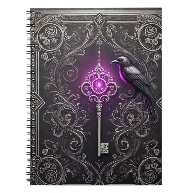 Espiral Caderno estilo gótico (Frente)