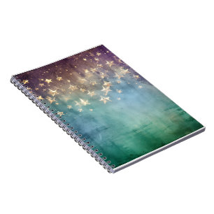 Espiral Caderno Estrela de Fantasia Grunge