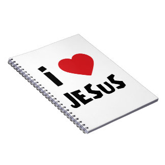 Espiral Caderno    Eu amo Jesus