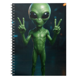 Espiral CADERNO Extraterrestre futurista