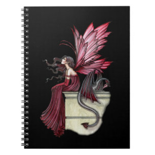 Espiral Caderno Fada Rubi Inquieto e Dragão