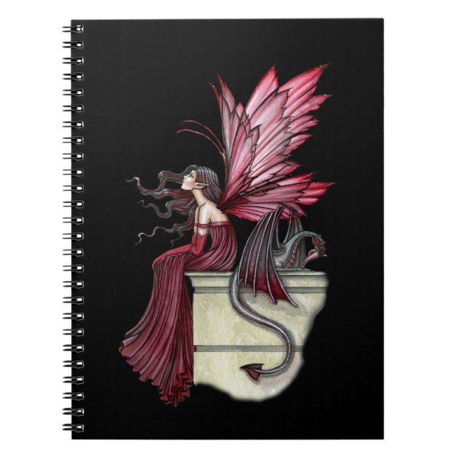 Espiral Caderno Fada Rubi Inquieto e Dragão (Frente)