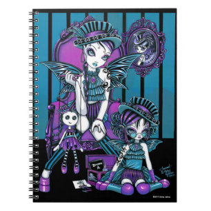 Espiral Caderno feericamente mágico "encantado" do Coutur