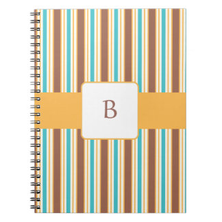 Espiral Caderno feito sob encomenda do monograma da brisa