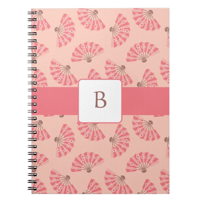 Espiral Caderno feito sob encomenda do monograma dos fãs (Frente)