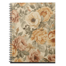Caderno floral