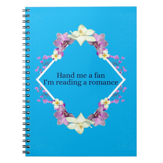 Espiral Caderno Floral Amante de Romance (Frente)