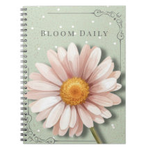 Caderno Floral Daisy | Diário de Flor de Diário