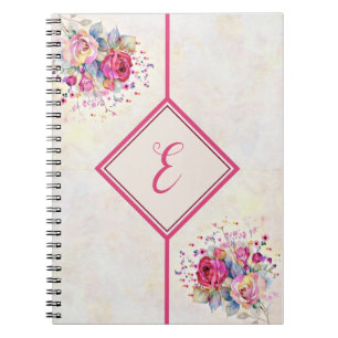 Espiral Caderno floral de primavera