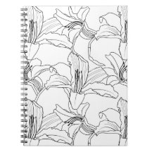 Caderno floral dos esboços tropicais