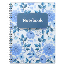 Caderno floral elegante