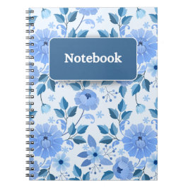 Espiral Caderno floral elegante