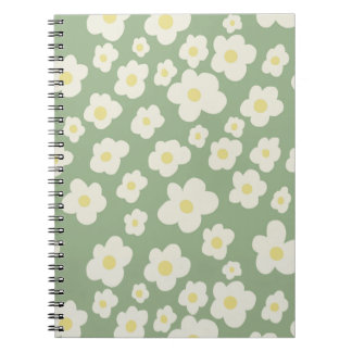 Espiral Caderno floral lindo.