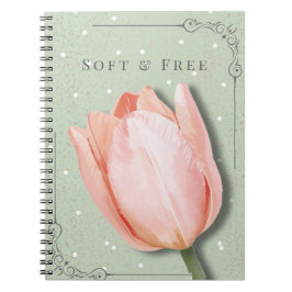 Espiral Caderno Floral Tulipa | Diário Macio e Gratuito