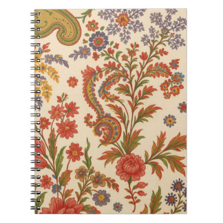 Espiral Caderno Flores de Zínnia em artes