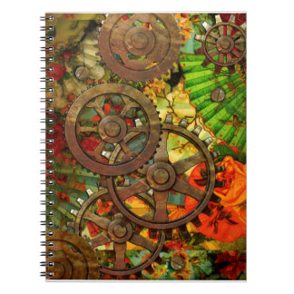 Espiral Caderno Funky de Steampunk do Victorian