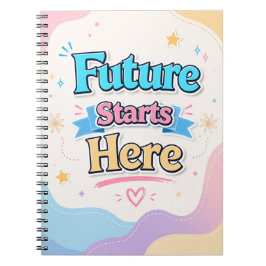 Espiral Caderno Futuro Começa Aqui - Escolar Inspirador