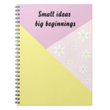Caderno Geométrico Pastel com Texto Editável