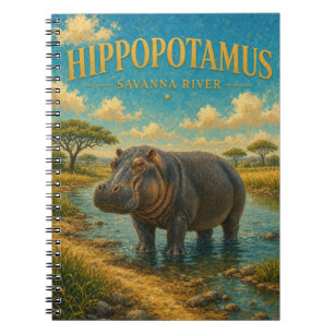 Espiral Caderno GeoSaga do Rio da Savana do Hipopótamo em 