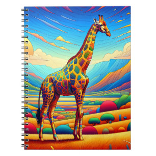Espiral Caderno Girafa das Planícies Douradas