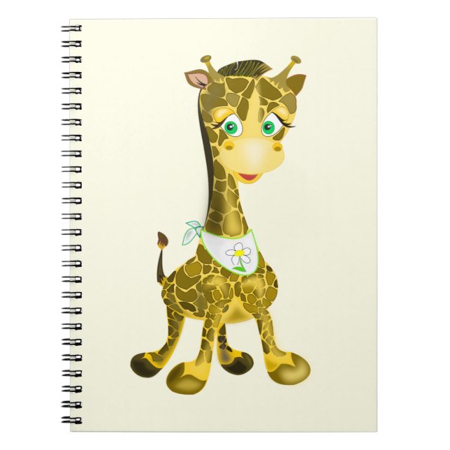 Espiral Caderno Girafa Fofa (Frente)