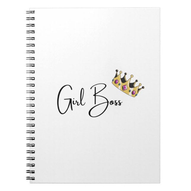Espiral Caderno Girl Boss (Frente)