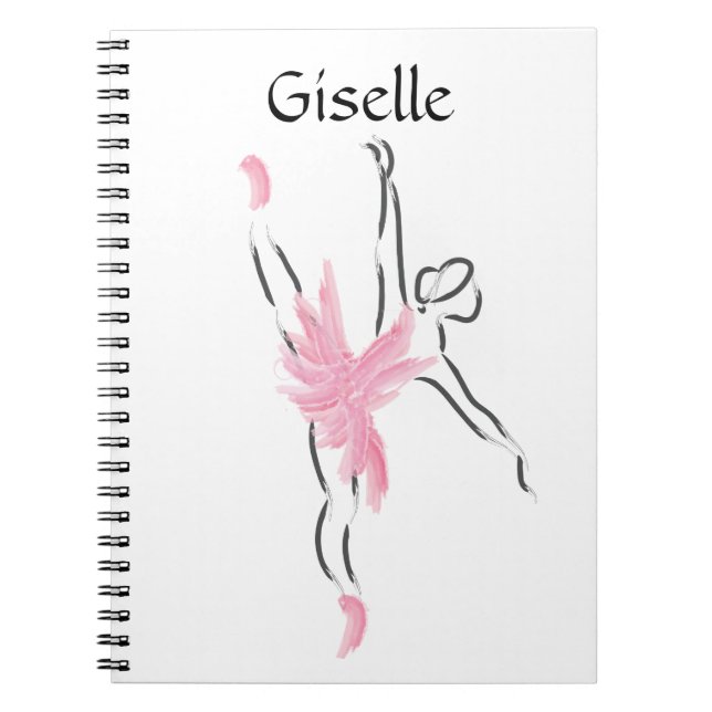 Espiral Caderno Giselle do amor do tutu (Frente)