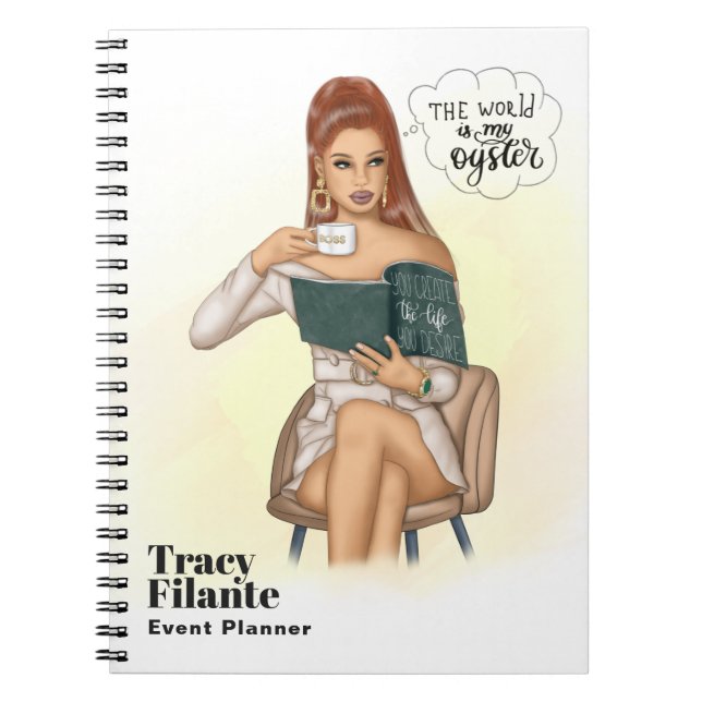 Espiral Caderno Glam Chic Coffee Boss (Frente)