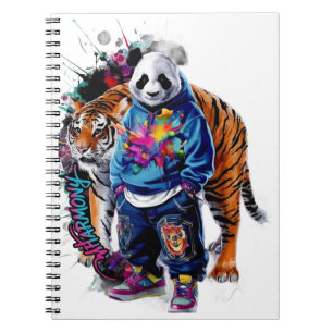 Espiral Caderno Gráfico Premium Artístico ADOM Panda & Tig