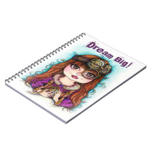 Espiral Caderno grande ideal de Steampunk