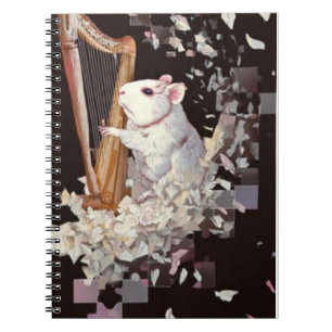 Espiral Caderno Harping Rat – Capa Minimalista Elegante