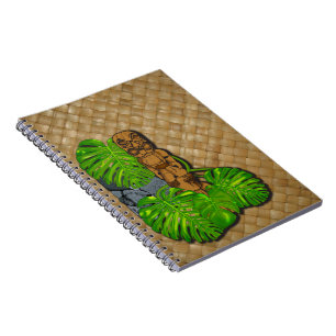 Espiral Caderno havaiano de Tiki Lauhala