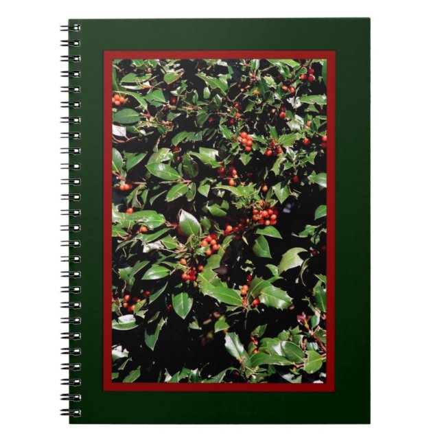 Espiral Caderno 'Holly & Berries' (Frente)