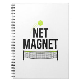 Espiral Caderno Ímã de Rede de Pickleball Engraçado