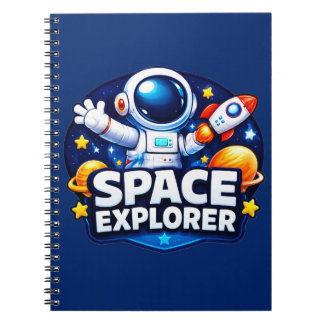 Espiral Caderno Infantil Explorador Espacial