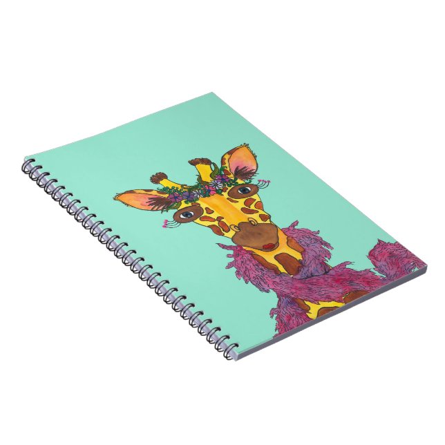 Espiral Caderno inspirado africano subtil (Lado Direito)