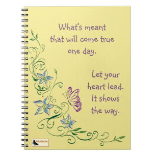 Espiral Caderno inspirado - mantenha mover-se