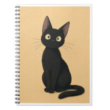 Caderno Inspirado no Gato Preto Caprichoso