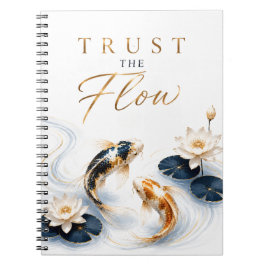 Espiral Caderno Inspirador Confie no Fluxo