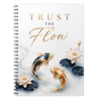 Espiral Caderno Inspirador Confie no Fluxo