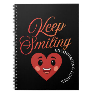 Espiral Caderno Inspirador Sorria Sempre