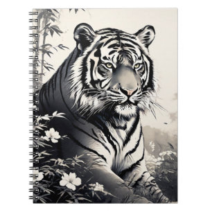 Espiral Caderno Jornal Vintage Tiger
