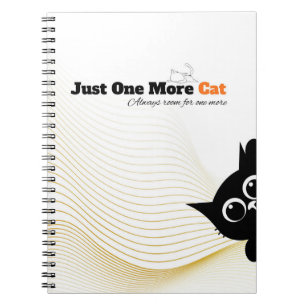 Espiral Caderno Just One More Cat