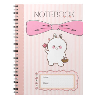 Espiral Caderno Kawaii Rosa Fofo 🎀💗