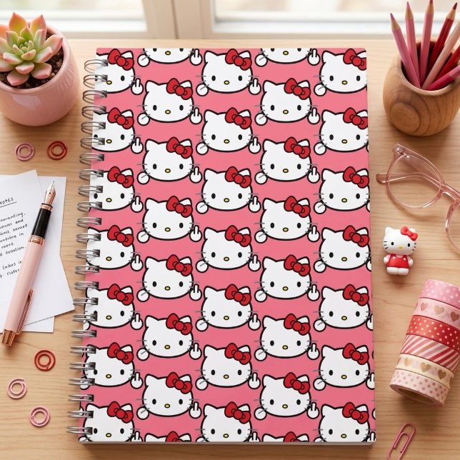 Espiral Caderno Kitty (Criador carregado)