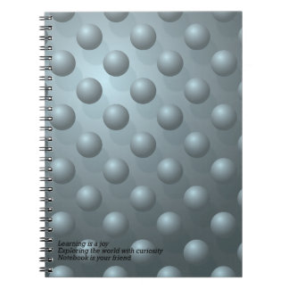 Espiral Caderno Learning Is a Joy – Padrão de Esfera 3D Tu