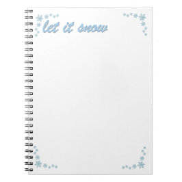Espiral Caderno Let It Snow