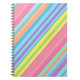 Espiral caderno listrado